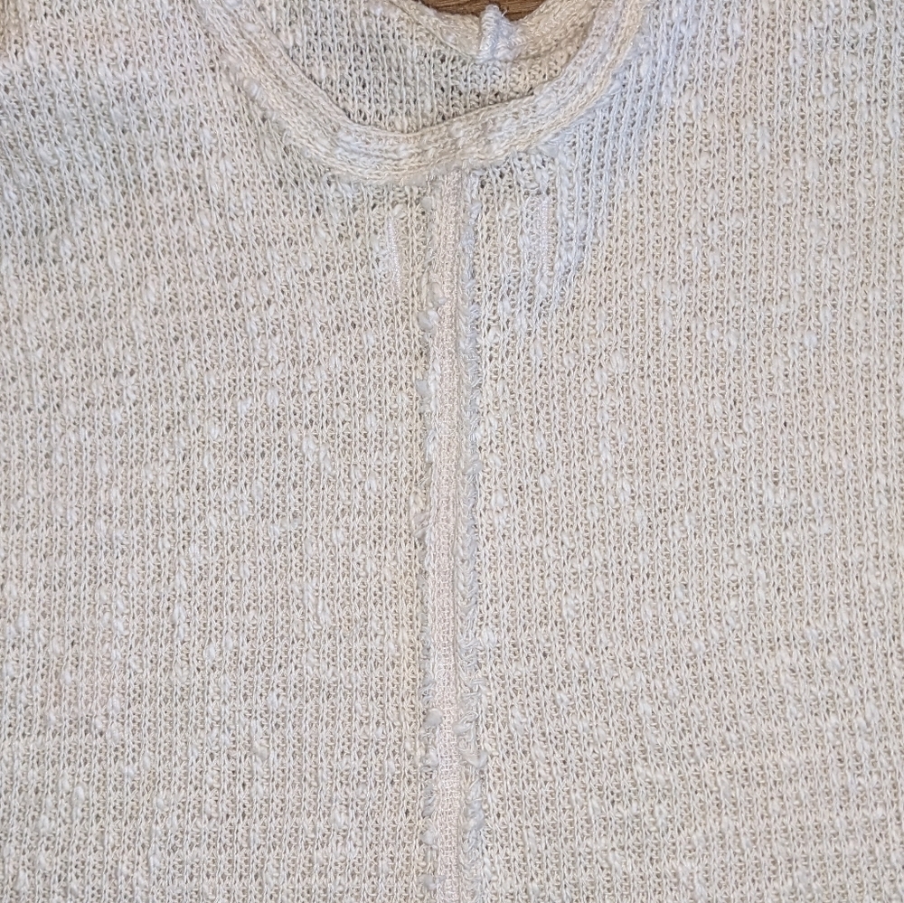 Free People NWOT Don't Go Top sz XS Textured Cream Knit​​ - Picture 10 of 14